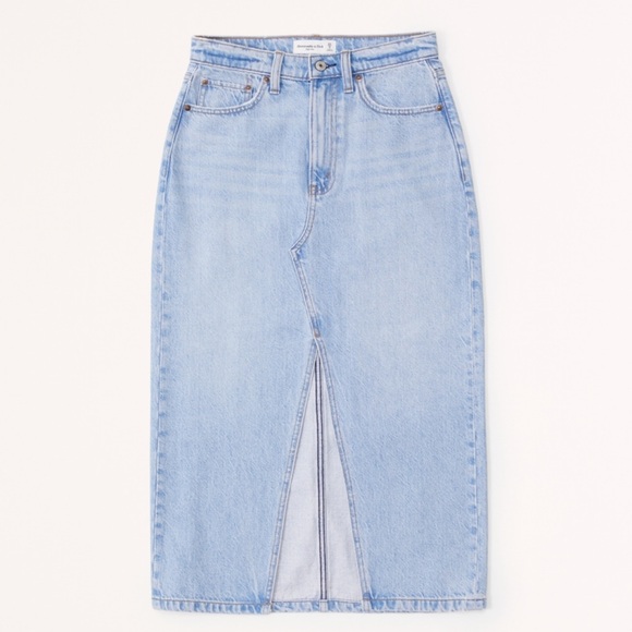 Abercrombie denim midi skirt - Picture 5 of 6